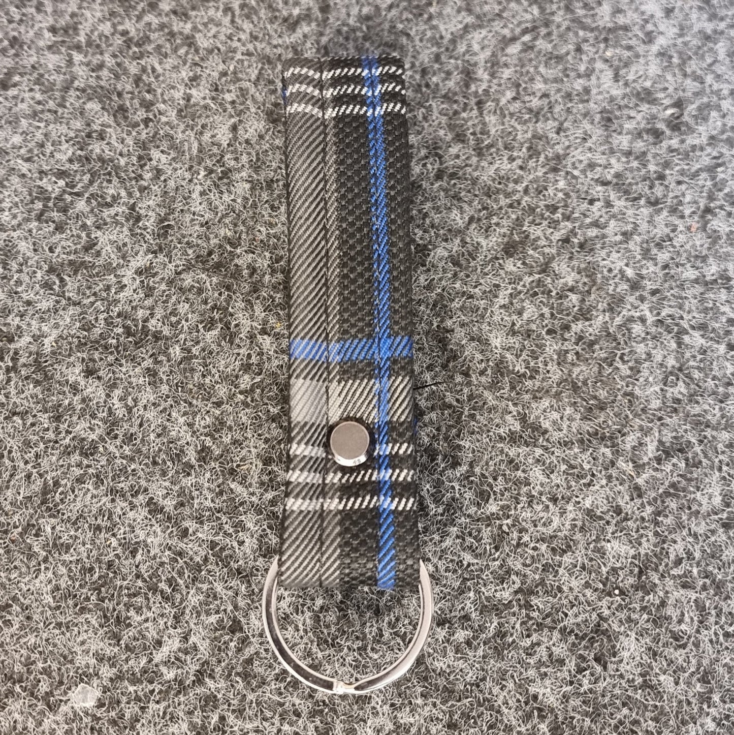 Blue Tartan Keyring