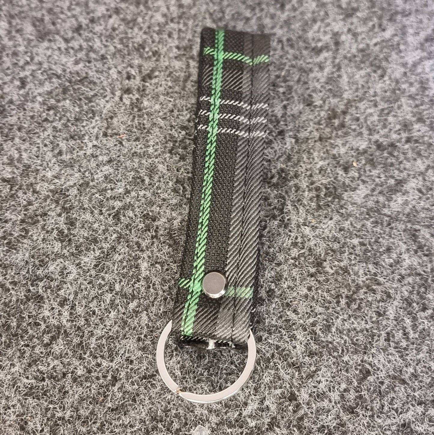 Green Tartan Keyring