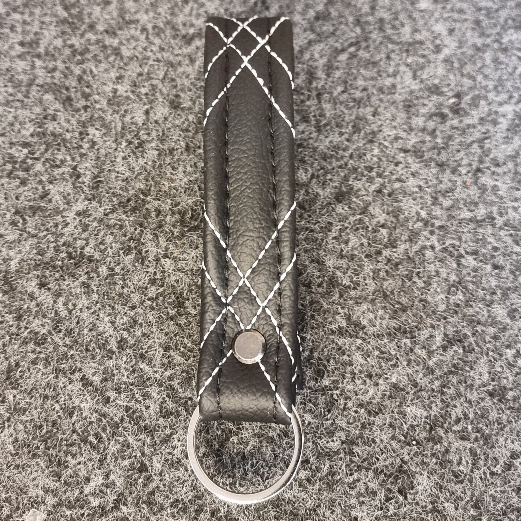 Dimand Key Rings Grey Double Diamond Keyring – Vee Dub Ya Upholstery